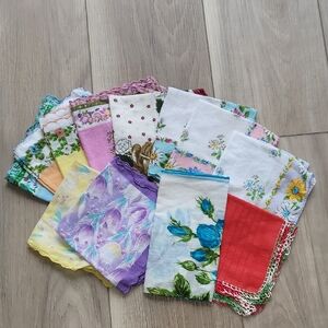 Floral and Patterned Handkerchief Set